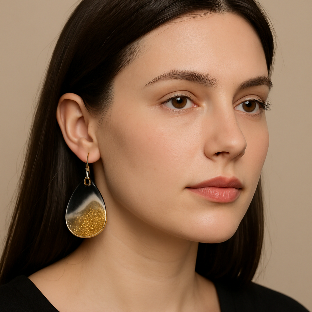 Gold Foil Black Drop