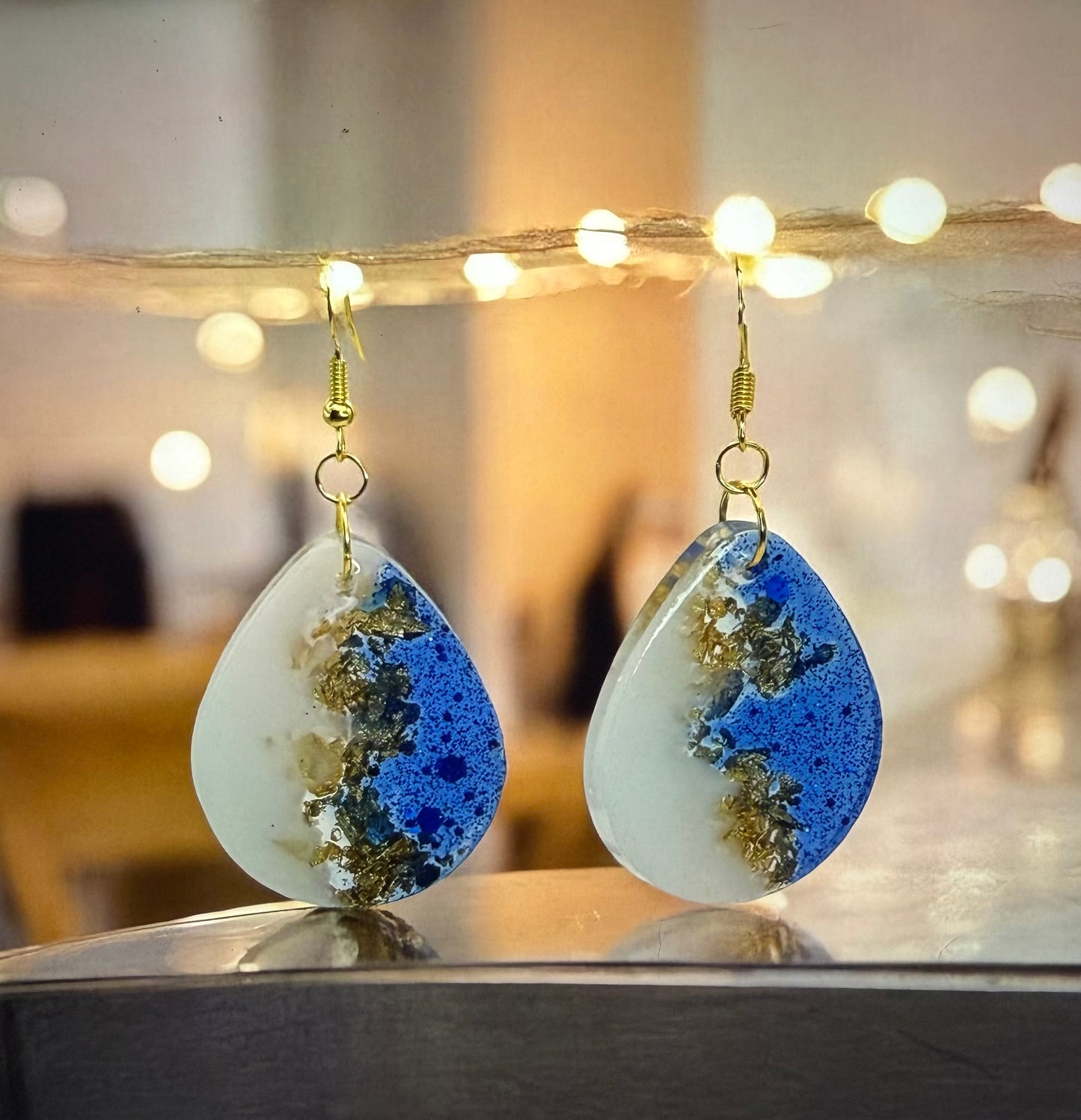 Blue Sparkle Foil Drop