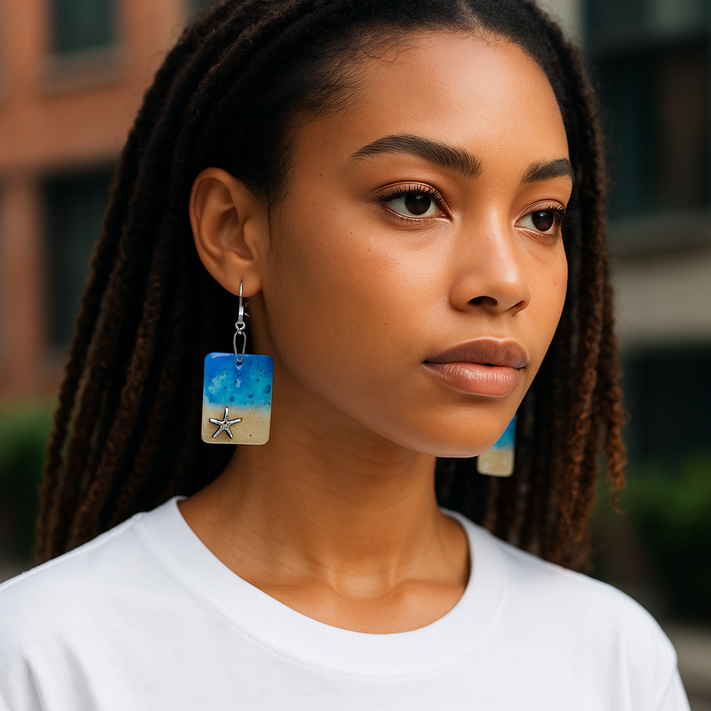 Beach Starfish Rectangle