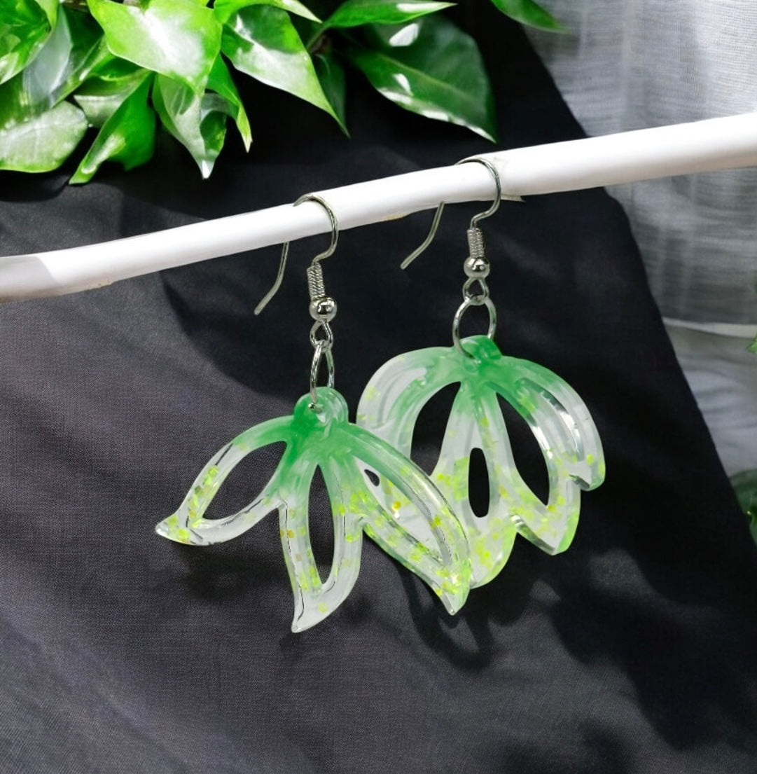 Light Green Yellow Fairy Flower Sparkle