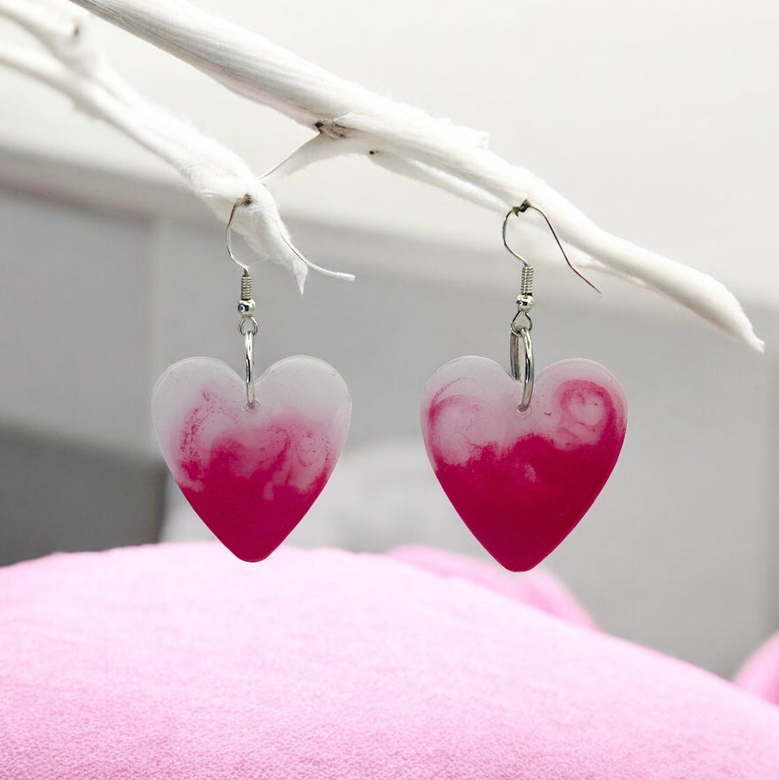 Pink White Blend Heart