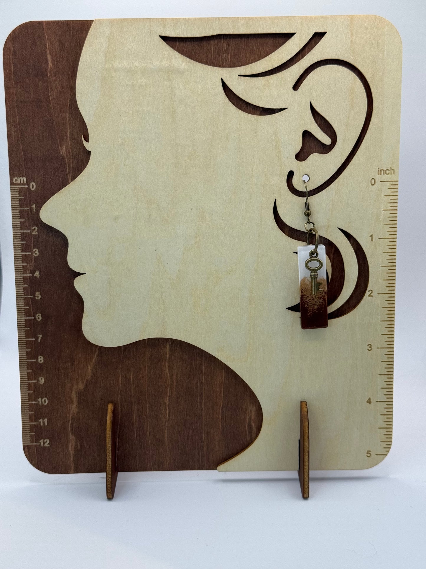 Brown White Blend Key Rectangle
