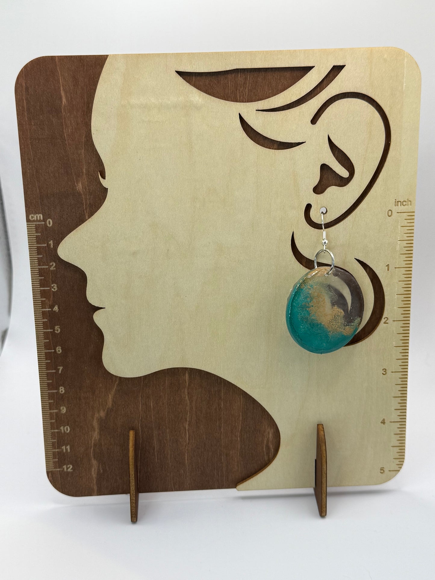 Teal Beige Blend Round