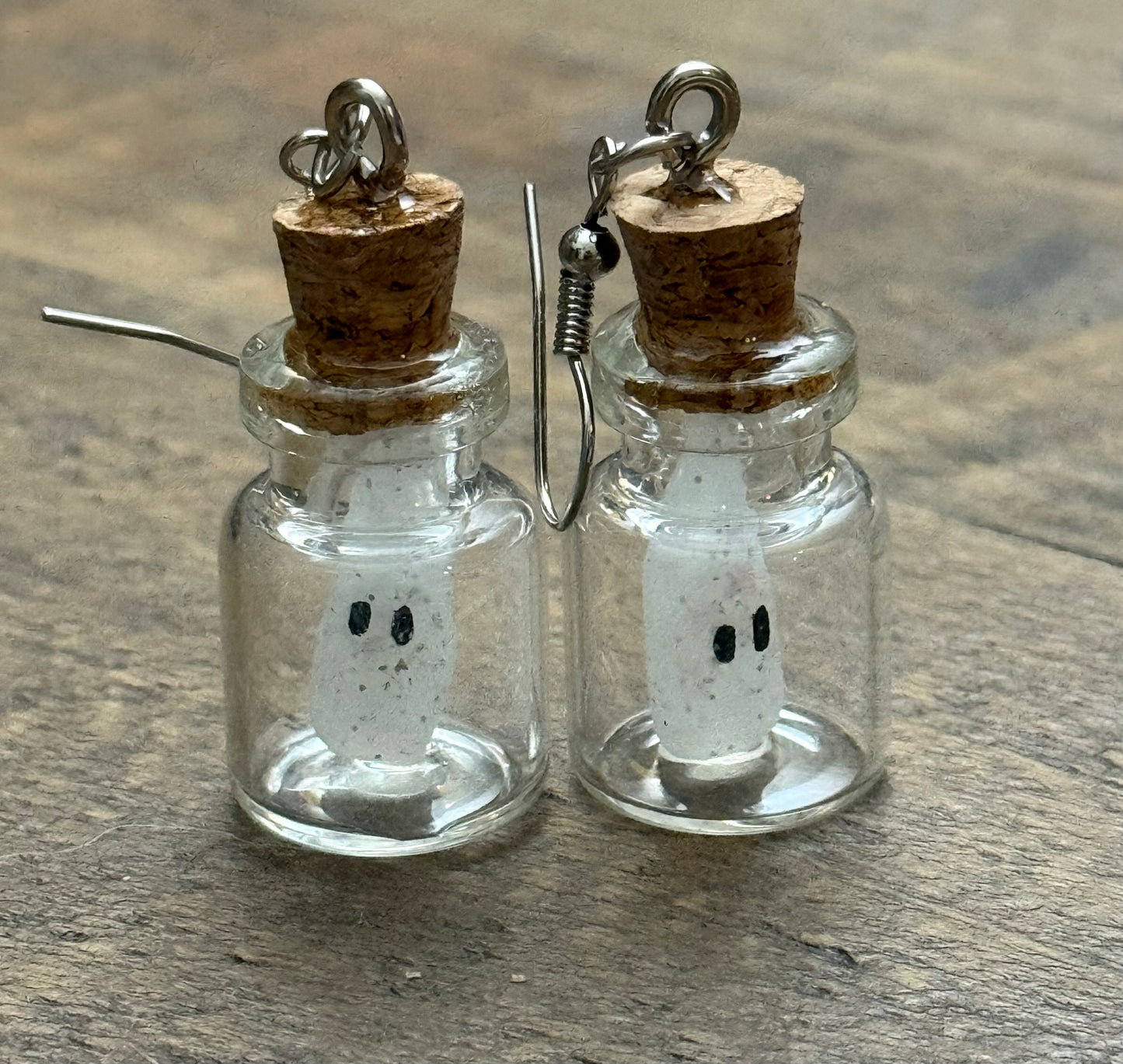 Mini Cork Jar Ghost Glow-in-the-Dark