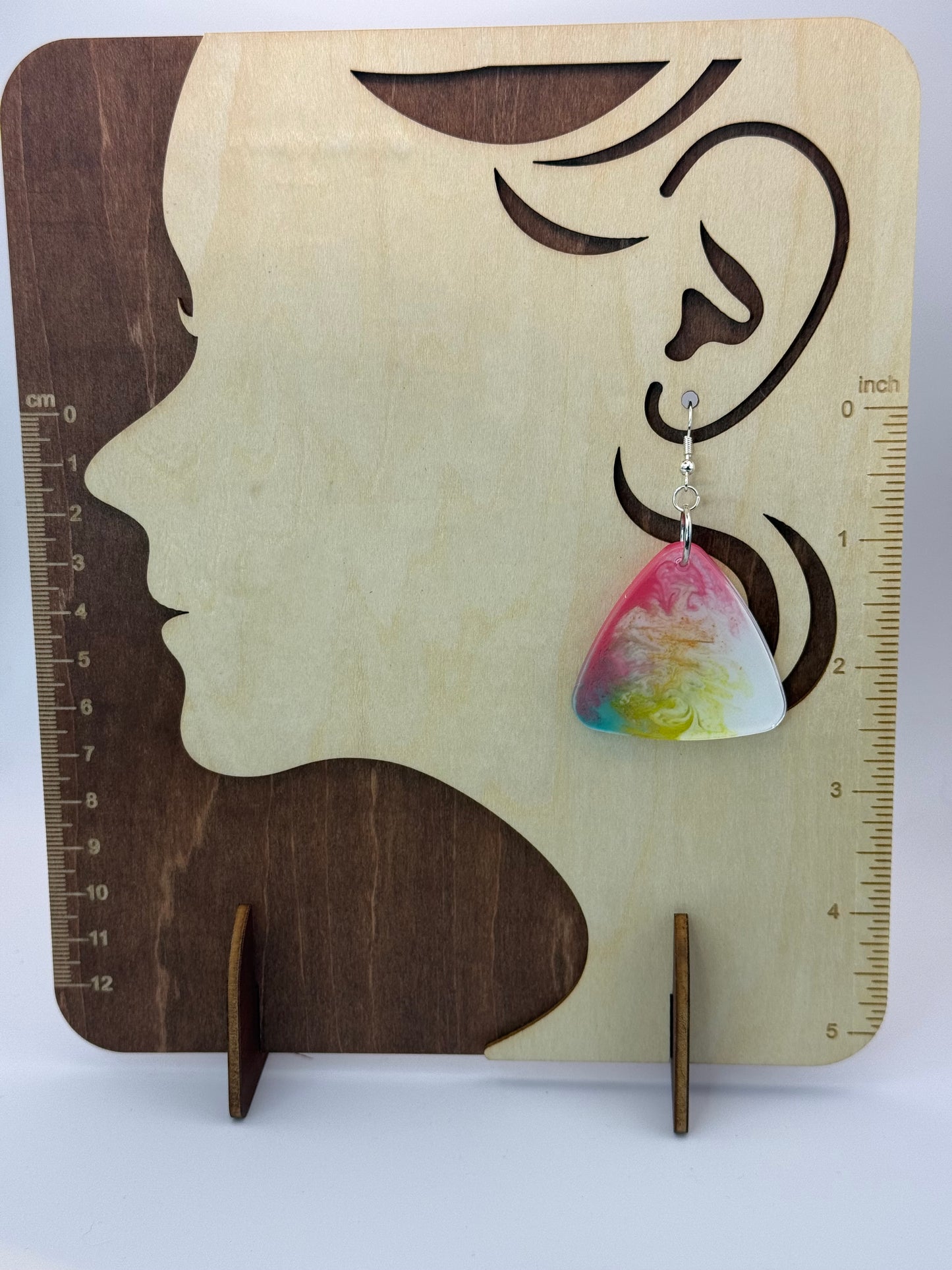 Rainbow White Blend Triangle