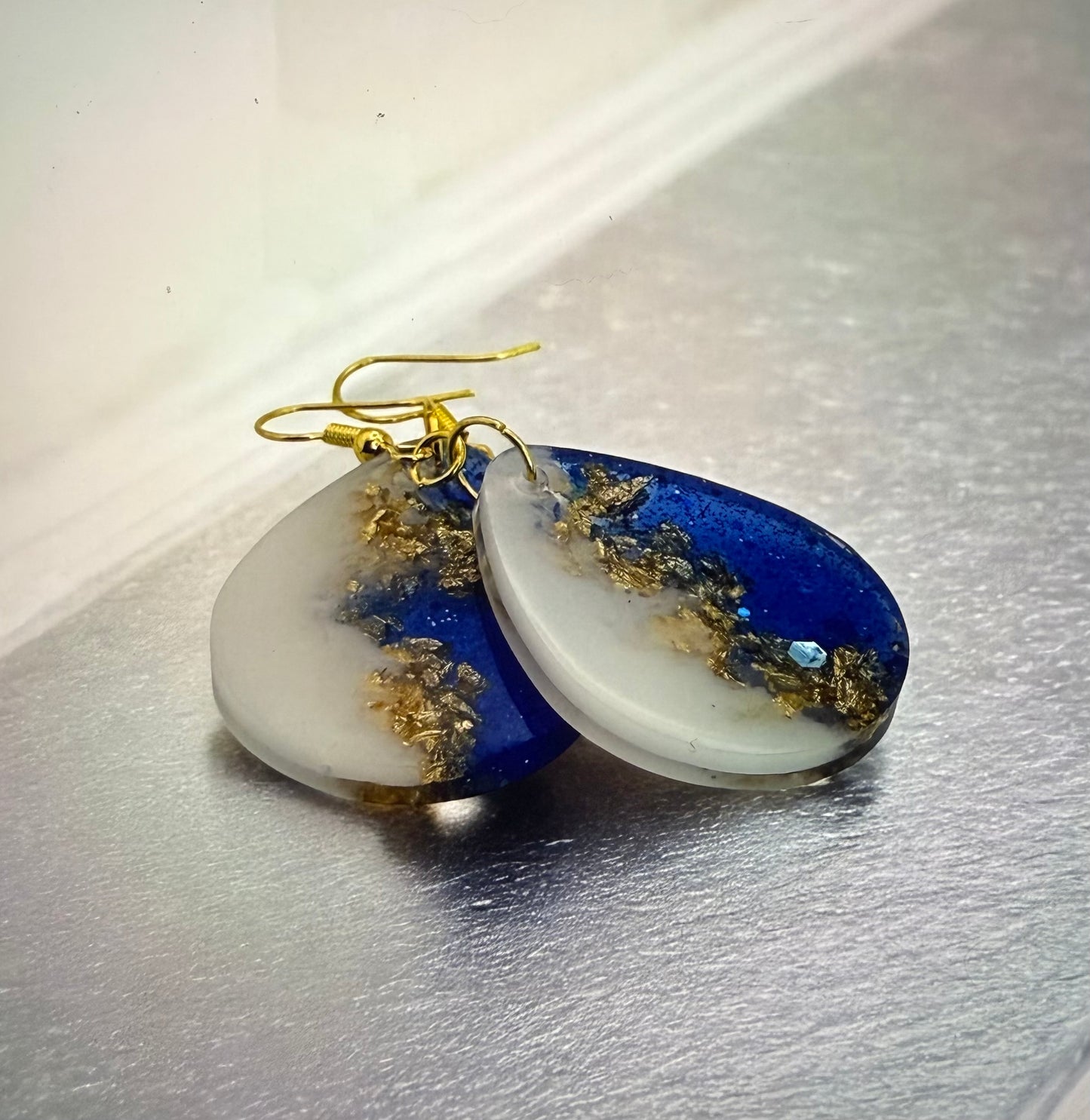 Blue Sparkle Foil Drop