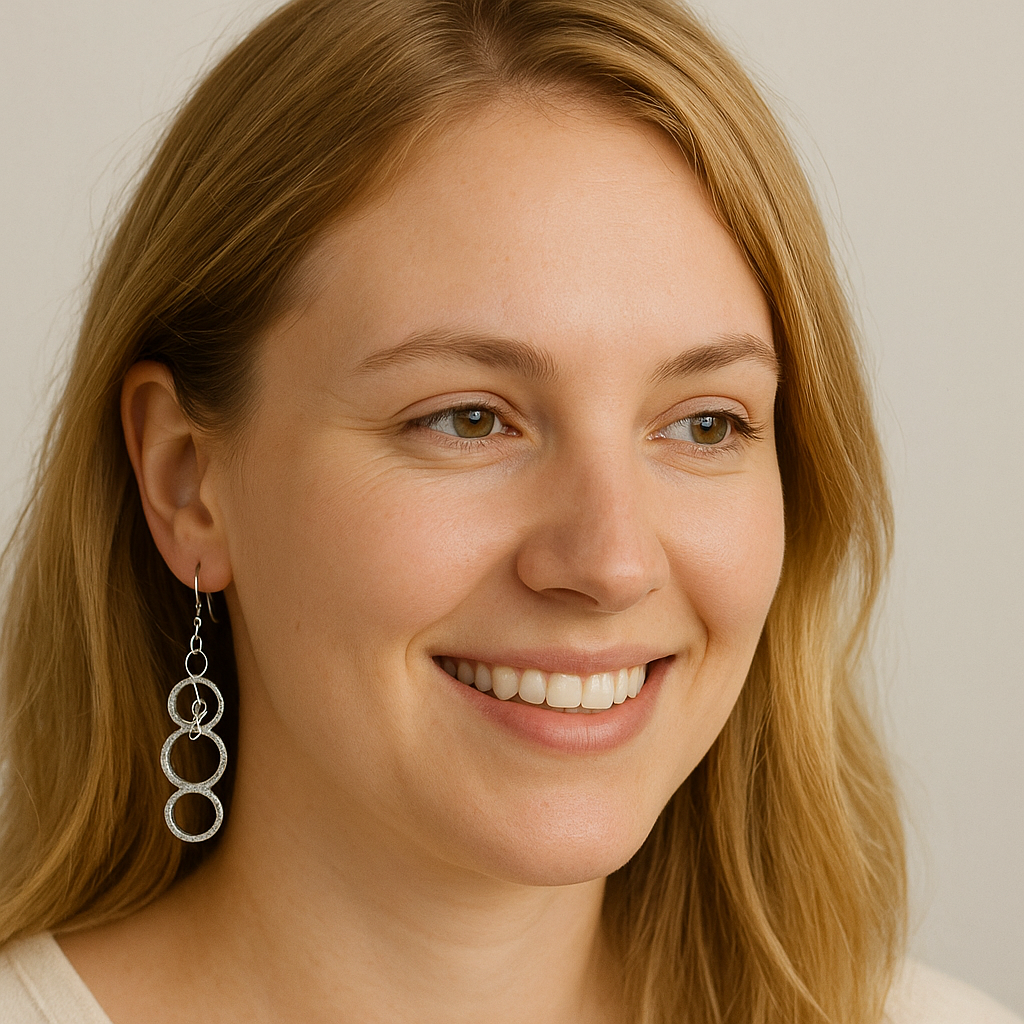 Silver Sparkle Circle Stethoscope