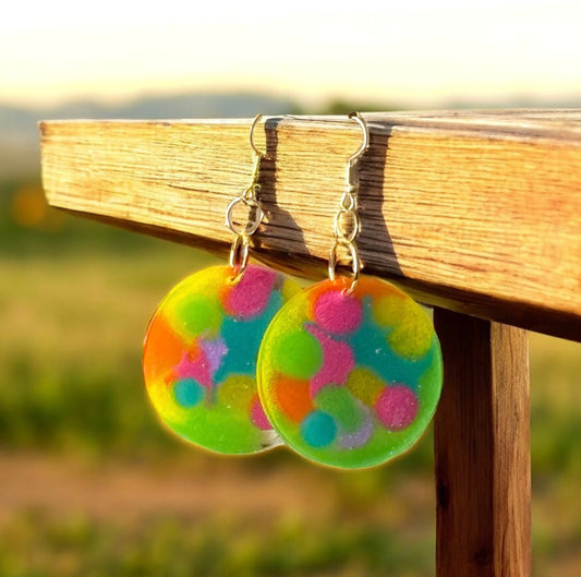 Multicolor Dots Round