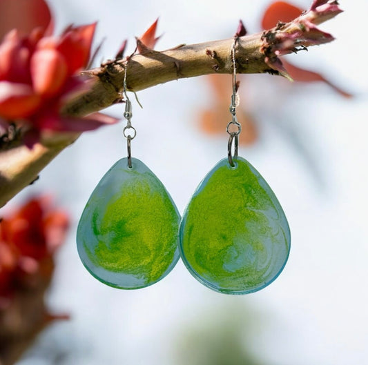 Green Blend Drop Oval