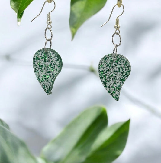 Glitter Green Leaf