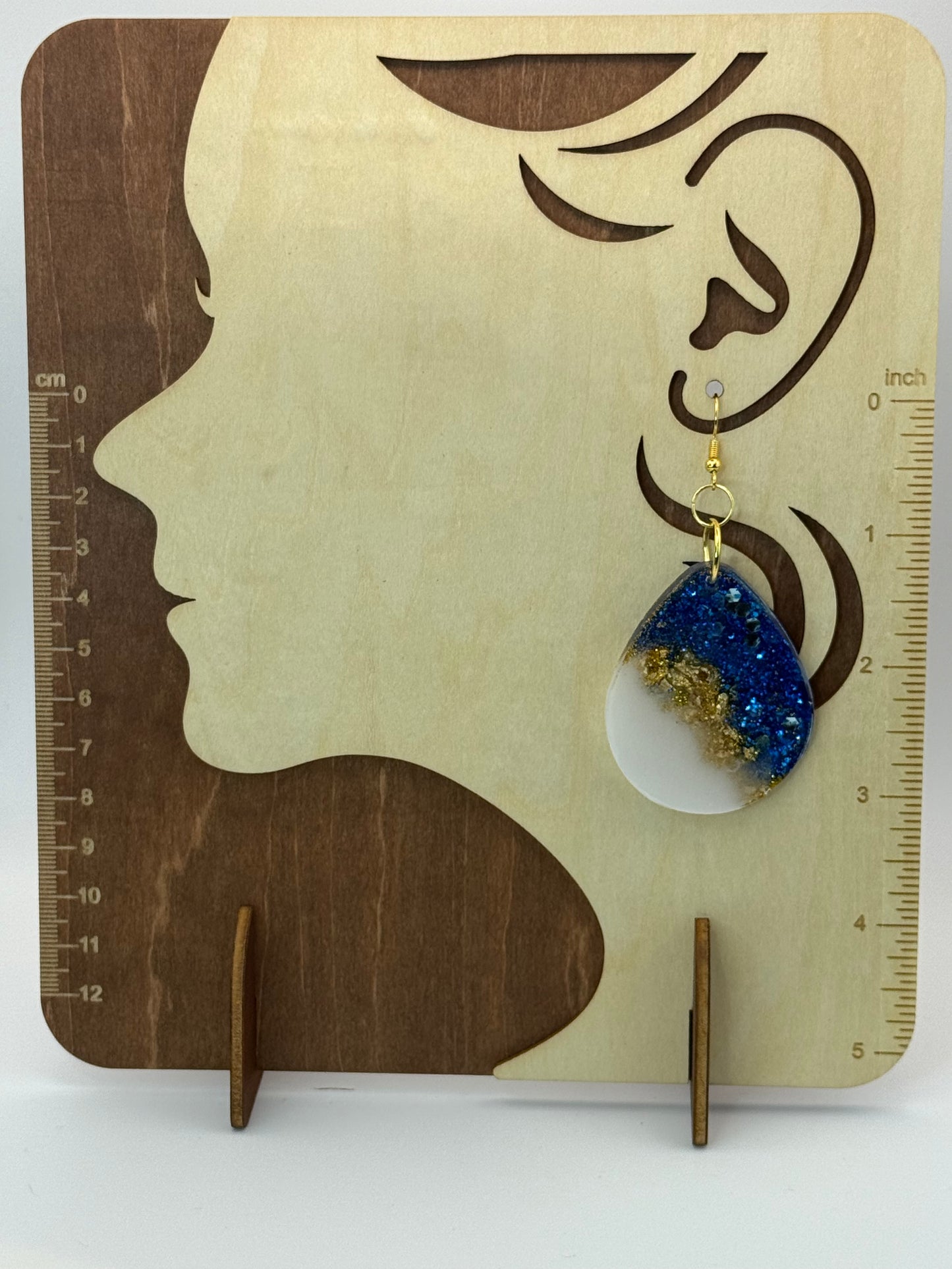 Blue Sparkle Foil Drop