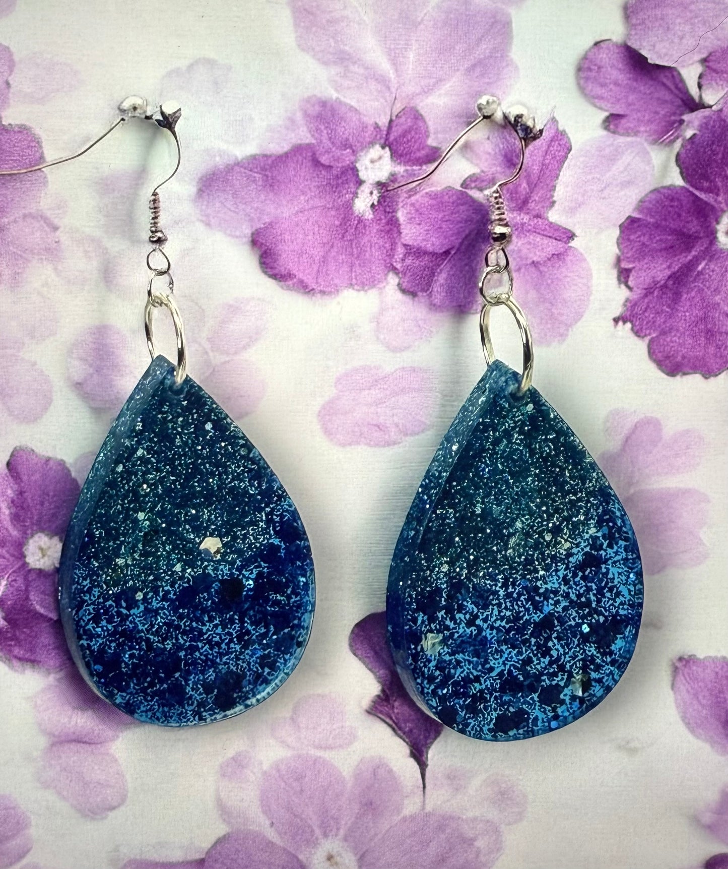Blue Sparkle Two-Toned  Drop