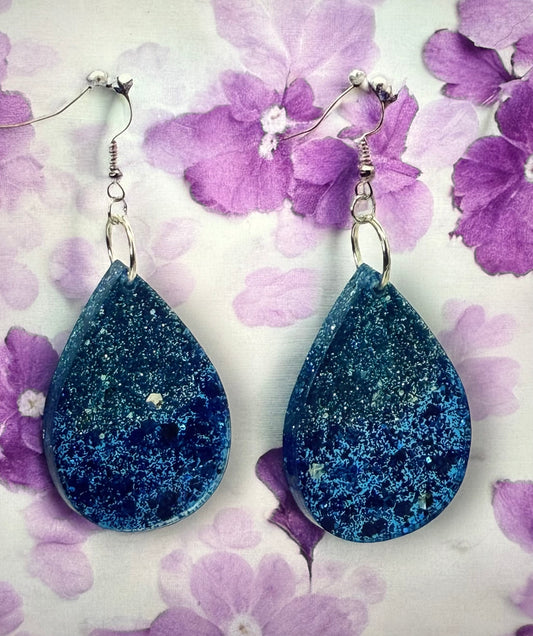 Blue Sparkle Two-Toned  Drop