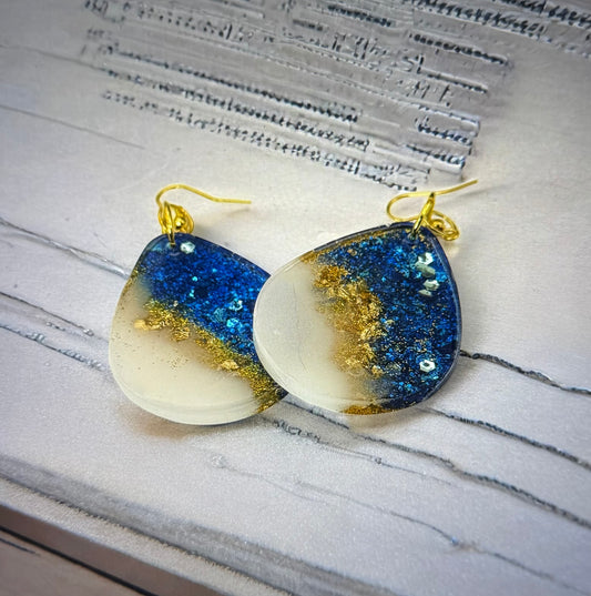 Blue Sparkle Foil Drop