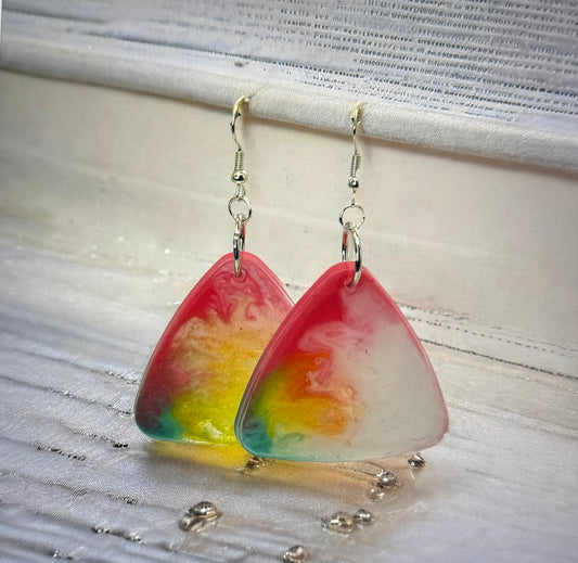 Rainbow White Blend Triangle