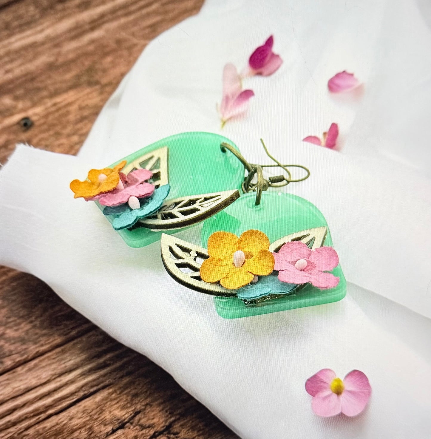 Flower Wood Leaf Green Arch