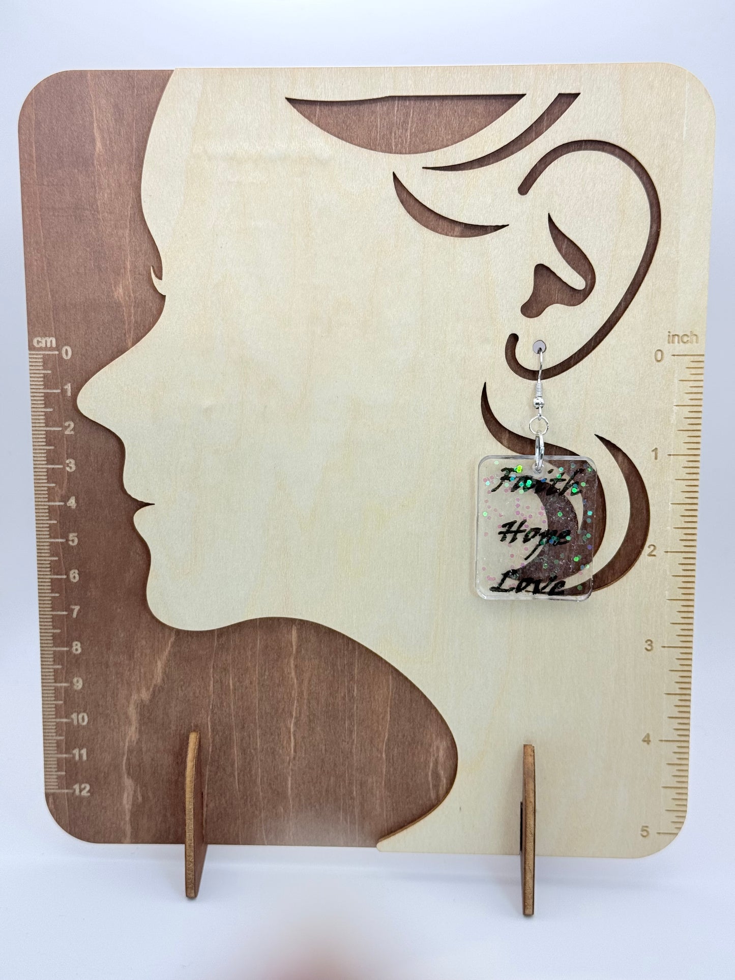 Faith Hope Love Sparkle Square