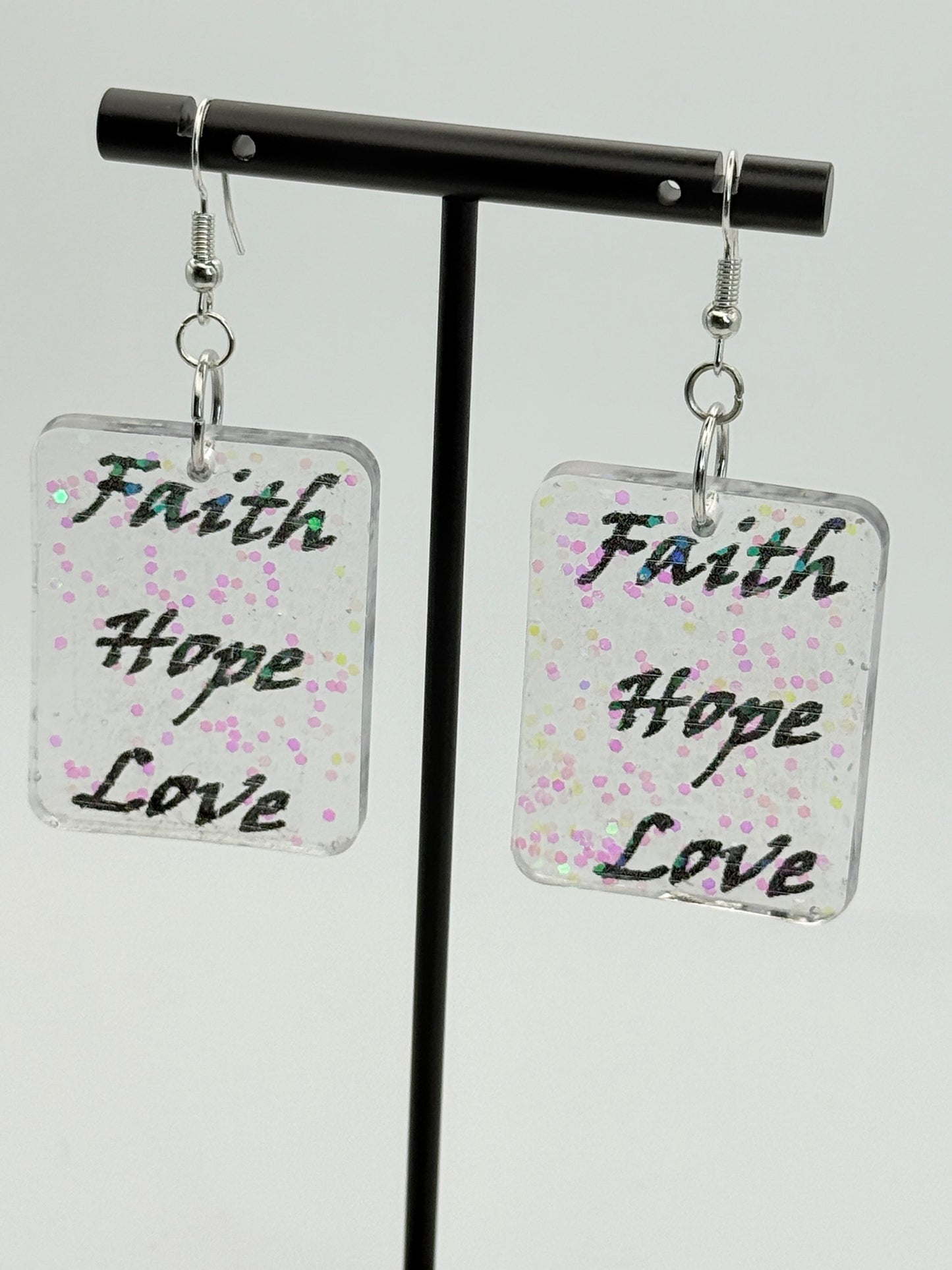 Faith Hope Love Sparkle Square