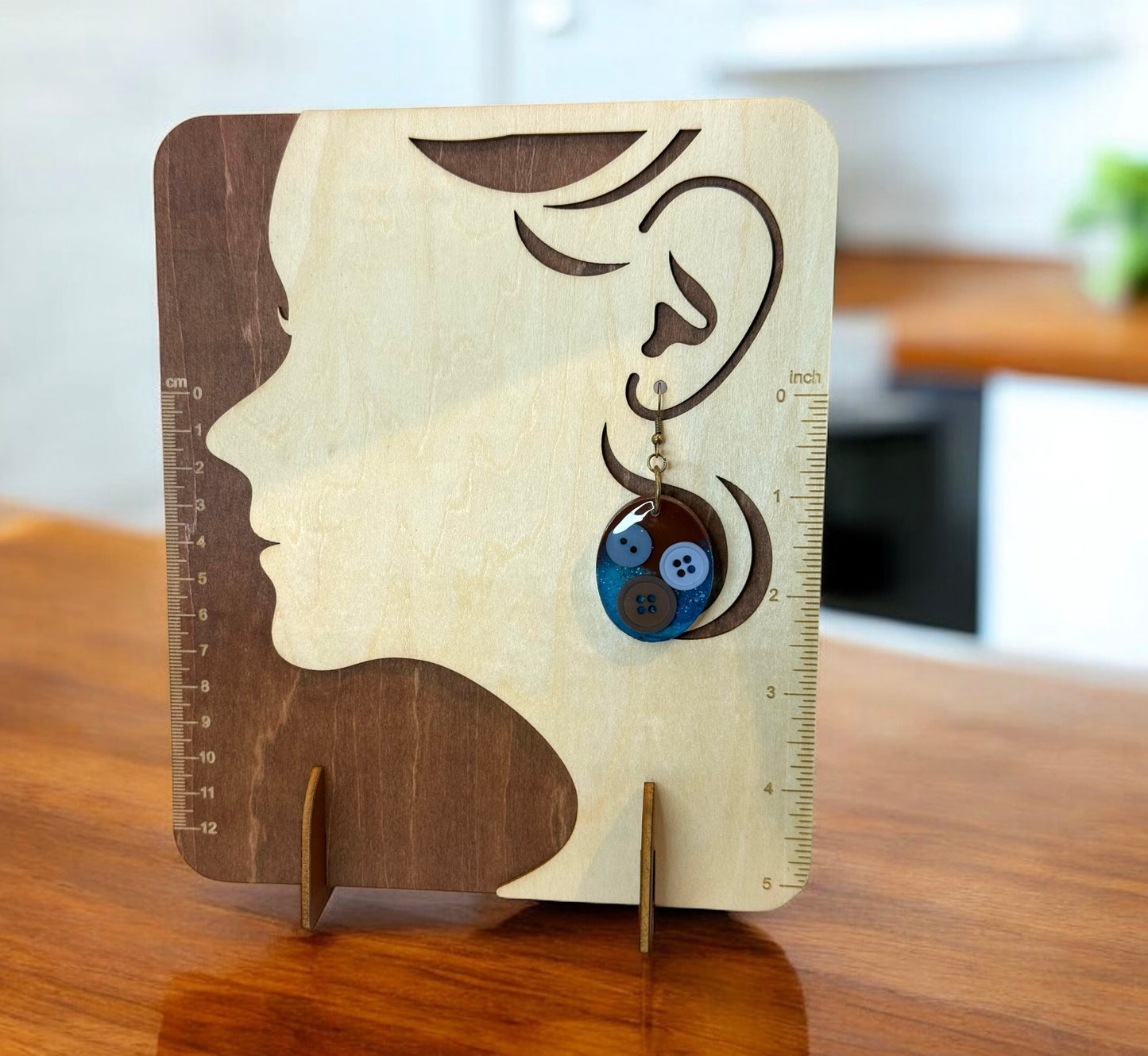 Blue Brown Blend Button