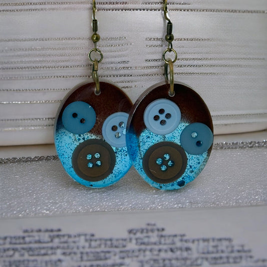 Blue Brown Blend Button