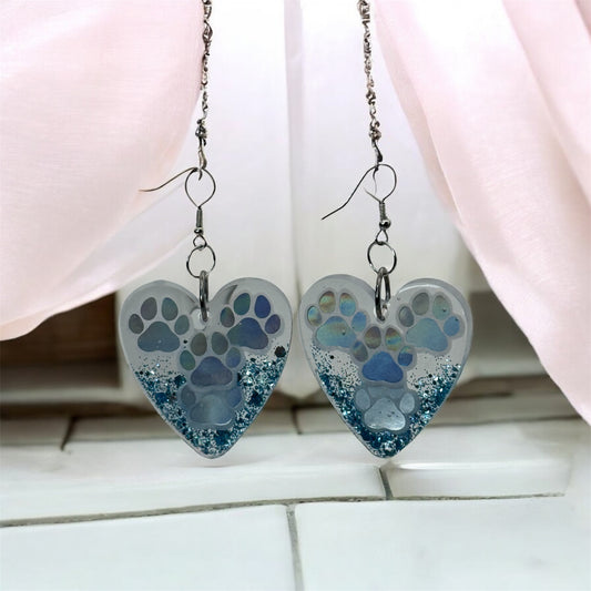 Pawprint Sparkle Heart